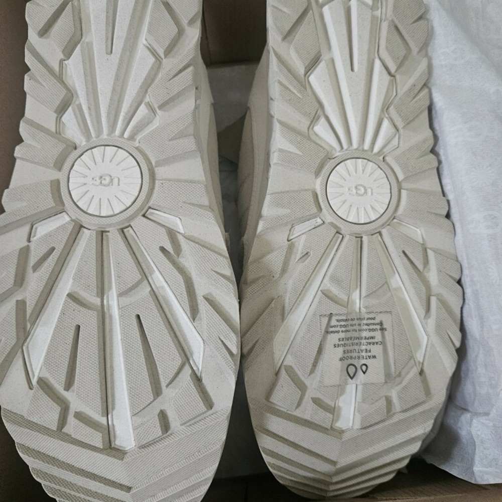 UGG Women's Zigzag-Soled Chunky Sneakers in Light Cream - Picture 5 of 7